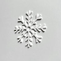 Acrylic Snowflake Ornaments: Wall, Window & Christmas Tree Decor — "Thin Christmas" Design