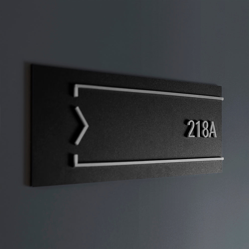 Door Numbers - Door Number Sign Acrylic & Wood - Strict Style