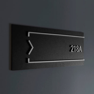 Door Numbers - Door Number Sign Acrylic & Wood - Strict Style