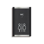 WC Toilet Sign: Wood & Acrylic — "Otherside" Design