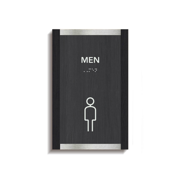 Bathroom Signs Men's Restroom Sign: "Otherside" Design Bathroom Signs Men's Restroom Sign: "Otherside" Design