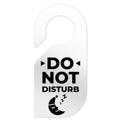Door Signs - Don't Disturb Door Signs - Clear Acrylic