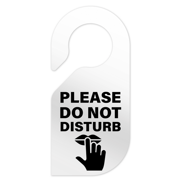 Door Signs Do Not Disturb Door Sign: Clear Acrylic Sign Door Signs Do Not Disturb Door Sign: Clear Acrylic Sign