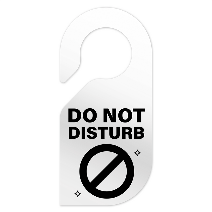 Door Signs Do Not Disturb Sign: Clear Acrylic Sign Door Signs Do Not Disturb Sign: Clear Acrylic Sign