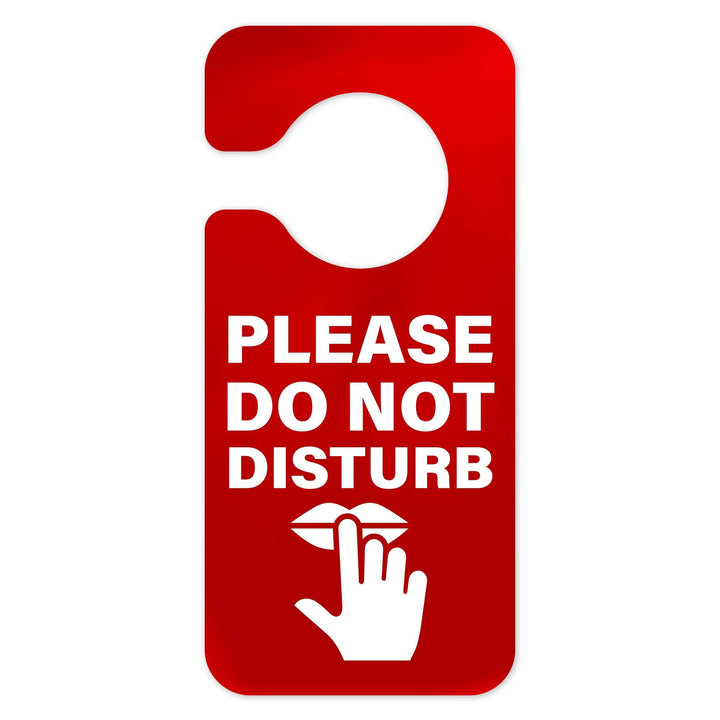 Door Signs Please Do Not Disturb Sign: Red Acrylic Sign Door Signs Please Do Not Disturb Sign: Red Acrylic Sign