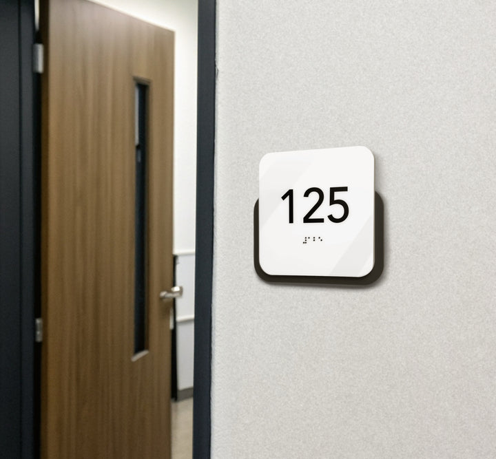 Acrylic Door Number Sign — "Elegant" Design Acrylic Door Number Sign — "Elegant" Design