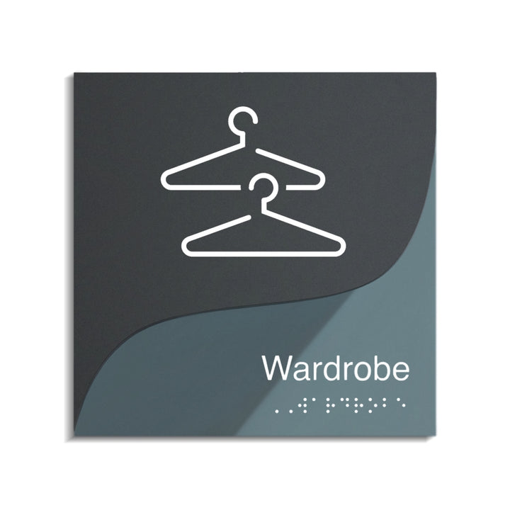 Acrylic Wardrobe Sign — "Gray Calm" Design Acrylic Wardrobe Sign — "Gray Calm" Design