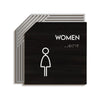 Woman Interior Sign for Restroom - " Authentic " Design