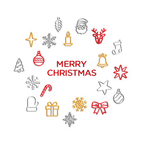 Acrylic Christmas Ornaments: Modern Holiday & Christmas Tree Decor — “Thin Christmas” Design