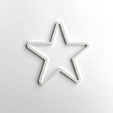 Acrylic Star Christmas Ornaments: Wall, Window & Tree Decor — “Thin Christmas” Design