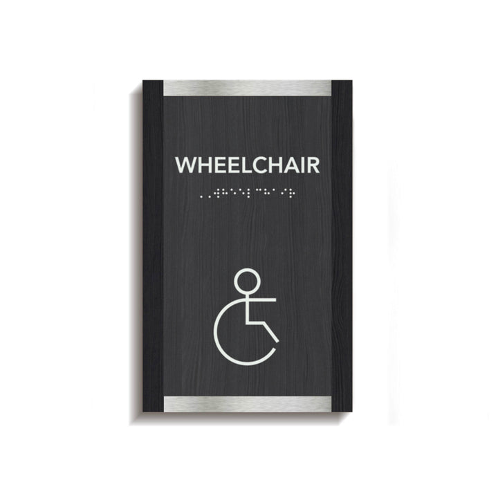 Bathroom Signs Wheelchair Sign for Restroom: "Otherside" Design Bathroom Signs Wheelchair Sign for Restroom: "Otherside" Design