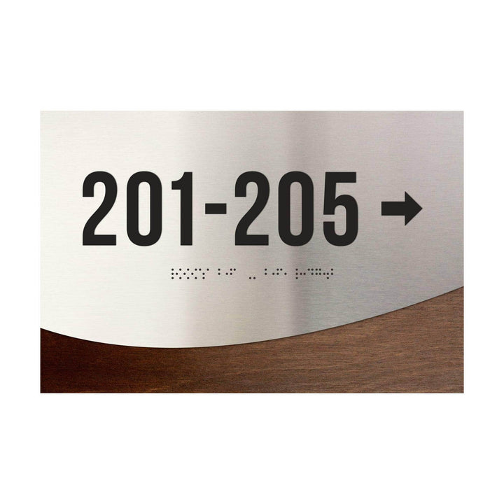 Directional Wayfinding Sign - Steel Wall Signage "Jure" Design Directional Wayfinding Sign - Steel Wall Signage "Jure" Design