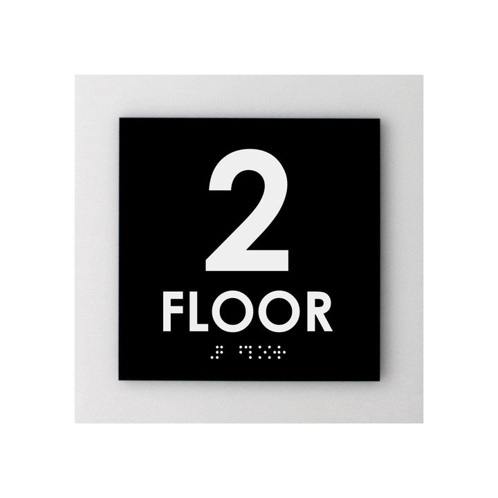 Floor Signs 2nd Floor Sign - Interior Acrylic Sign - "Simple" Design Floor Signs 2nd Floor Sign - Interior Acrylic Sign - "Simple" Design