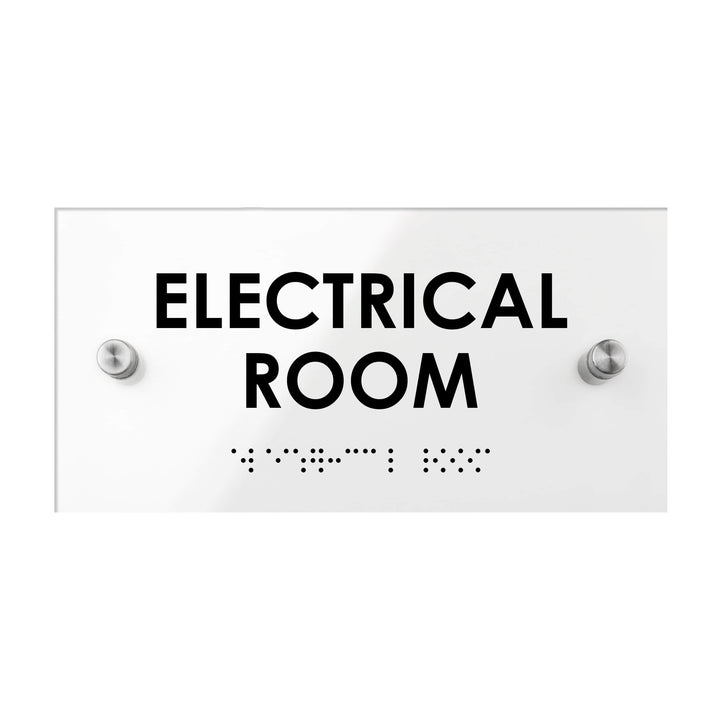 Electrical Room Acrylic Door Sign "Classic" Design Electrical Room Acrylic Door Sign "Classic" Design