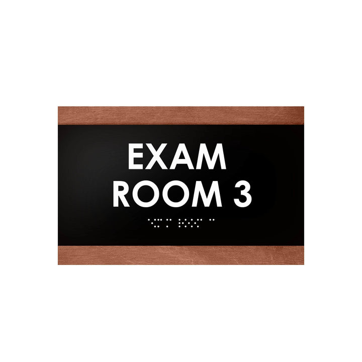 Exam Room - Custom Wood Door Sign "Buro" Design Exam Room - Custom Wood Door Sign "Buro" Design