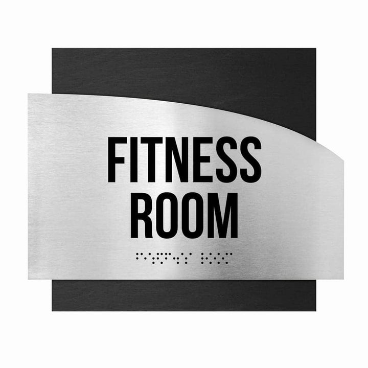 Fitness Room Steel Sign "Wave" Design Fitness Room Steel Sign "Wave" Design