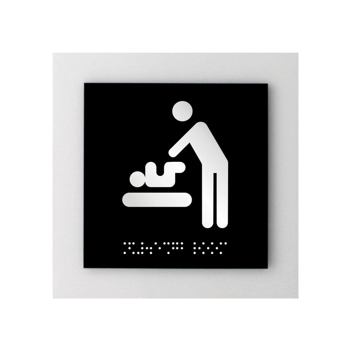 Bathroom Signs Acrylic Baby Change Sign - "Simple" Design Bathroom Signs Acrylic Baby Change Sign - "Simple" Design