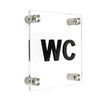 Acrylic WC Sign — "Classic" Design