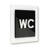 Acrylic WC Bathroom Sign — "Simple" Design