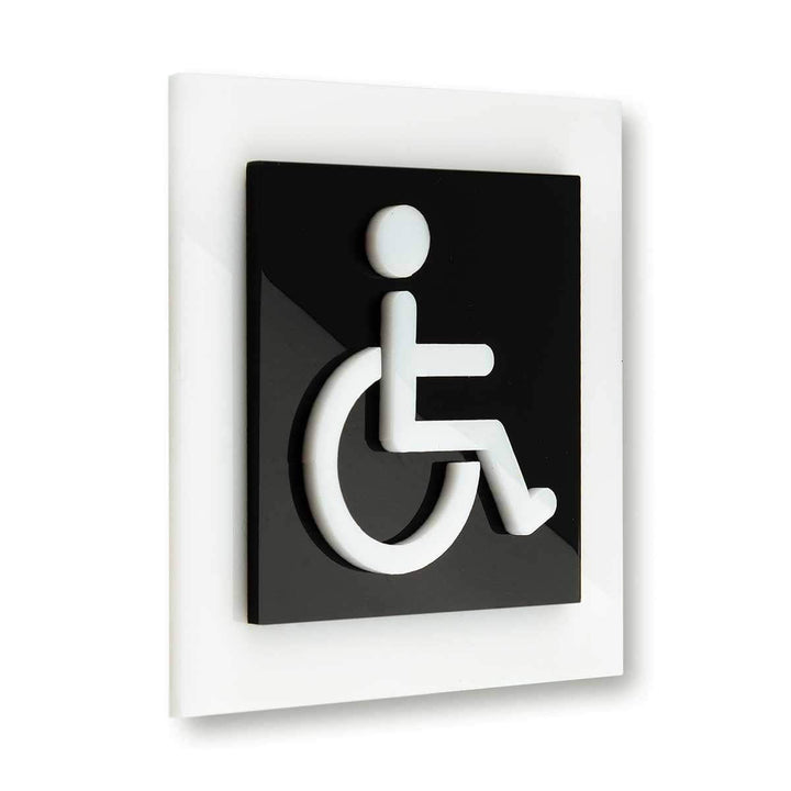 Bathroom Signs Restroom Wheelchairs Sign - "Simple" Design Bathroom Signs Restroom Wheelchairs Sign - "Simple" Design