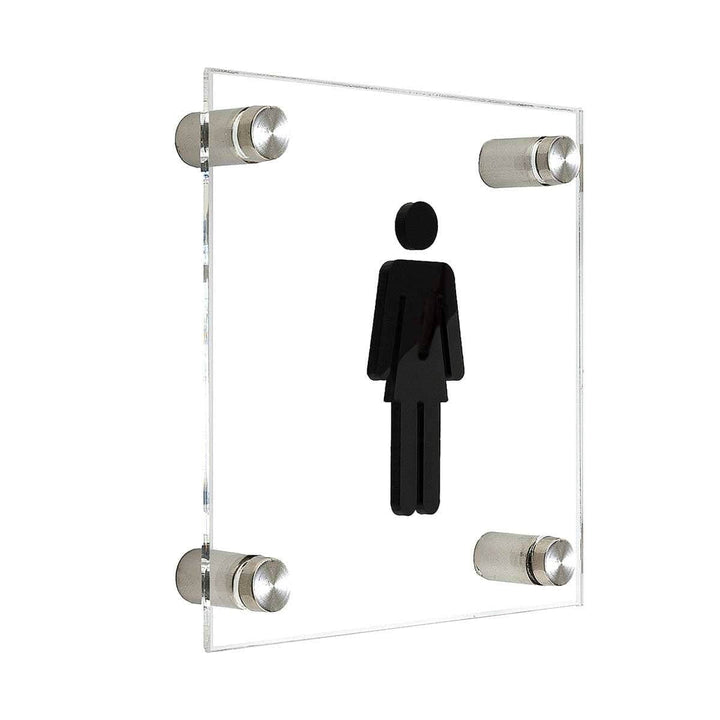 Bathroom Signs Acrylic Women Restroom Sign - "Classic" Design Bathroom Signs Acrylic Women Restroom Sign - "Classic" Design