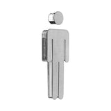 Men's Restroom Sign: Acrylic & Stainless Steel — "Single" Design