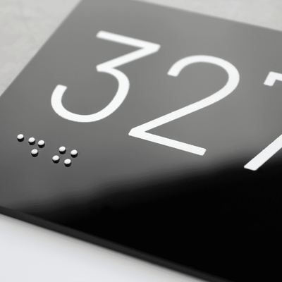 Unit Number Sign: Room Plaque