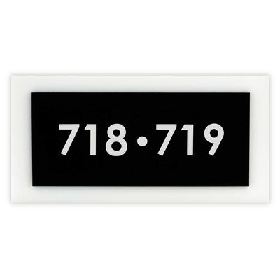 Acrylic Room Signs Door Signs black/white text Bsign