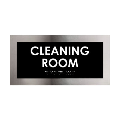 Steel Cleaning Room Door Plate - 