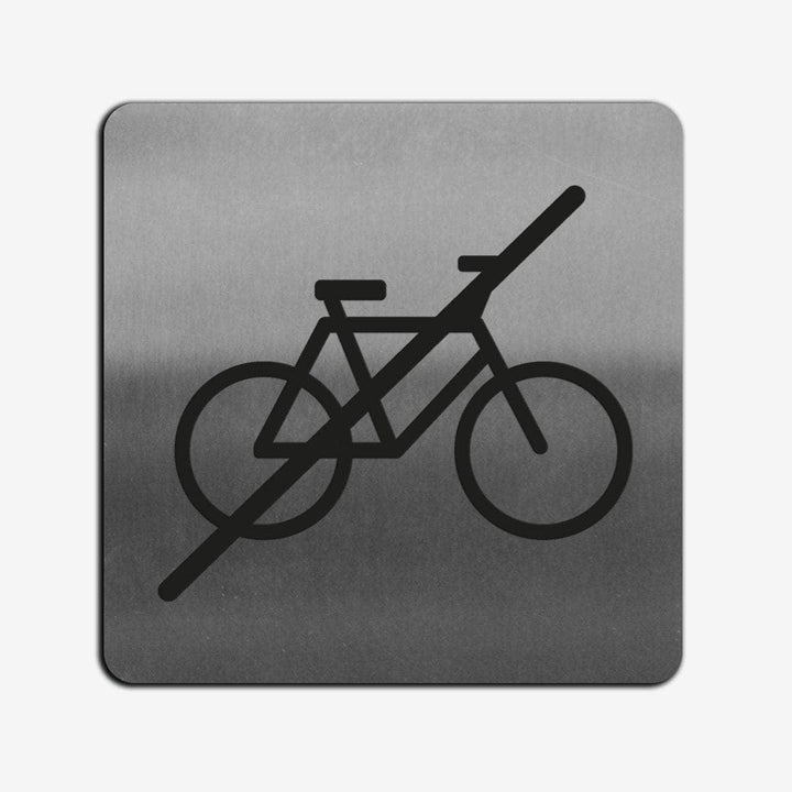 Information signs No Bicycle Sign — Steel Plate Information signs No Bicycle Sign — Steel Plate