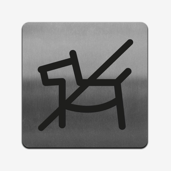 Information signs No Pets Allowed Sign: Stainless Steel Sign Information signs No Pets Allowed Sign: Stainless Steel Sign