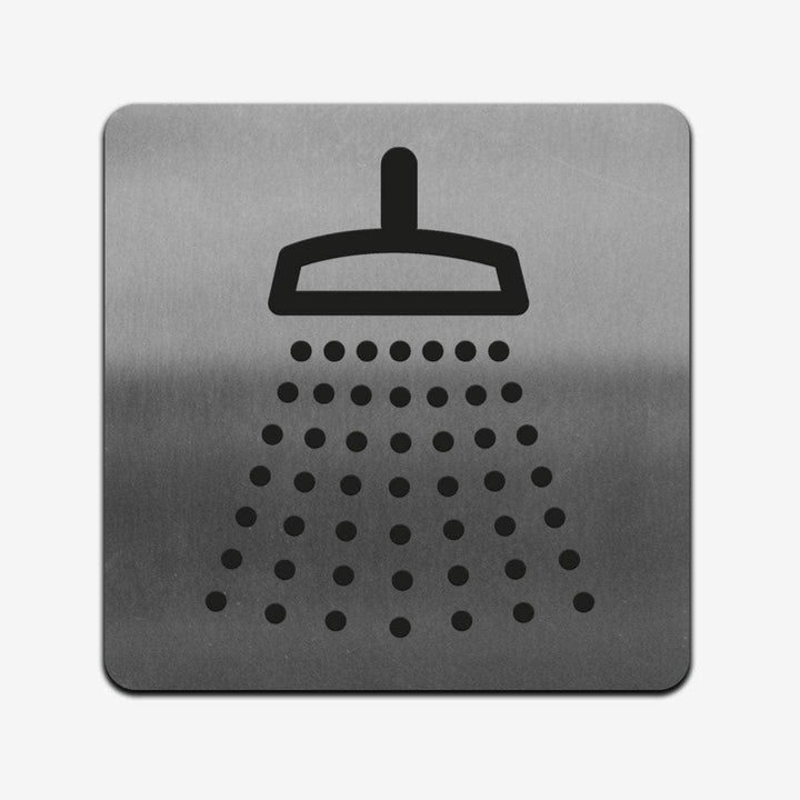 Information signs Shower Sign — Stainless Steel Signage Information signs Shower Sign — Stainless Steel Signage