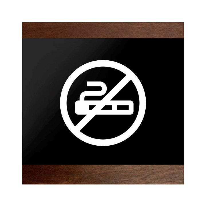 Information signs Wood No Smoking Signage - "Buro" Design Information signs Wood No Smoking Signage - "Buro" Design