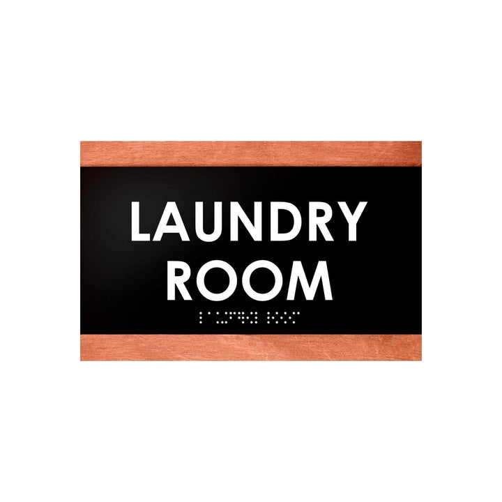 Laundry Room Sign - Custom Wood Door Plate "Buro" Design Laundry Room Sign - Custom Wood Door Plate "Buro" Design