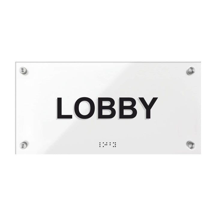 Lobby Signs - Acrylic Door Plate - "Classic" Design Lobby Signs - Acrylic Door Plate - "Classic" Design