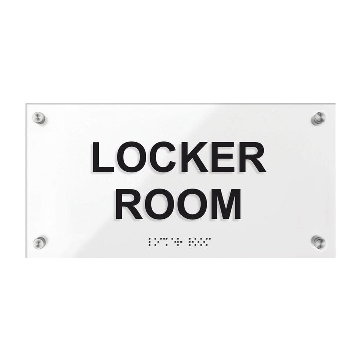 Locker Room Signs - Acrylic Door Plate "Classic" Design Locker Room Signs - Acrylic Door Plate "Classic" Design