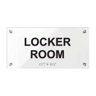 Locker Room Signs - Acrylic Door Plate "Classic" Design