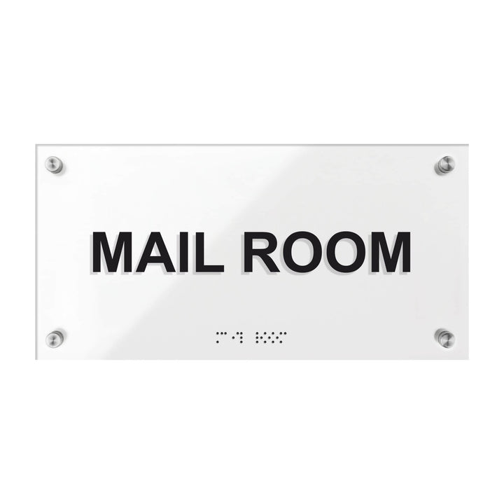 Mail Room Signs - Acrylic Door Plate "Classic" Design Mail Room Signs - Acrylic Door Plate "Classic" Design