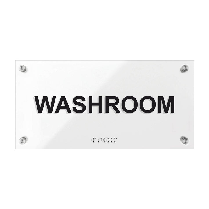 Washroom Signs - Acrylic Door Plate "Classic" Design Washroom Signs - Acrylic Door Plate "Classic" Design