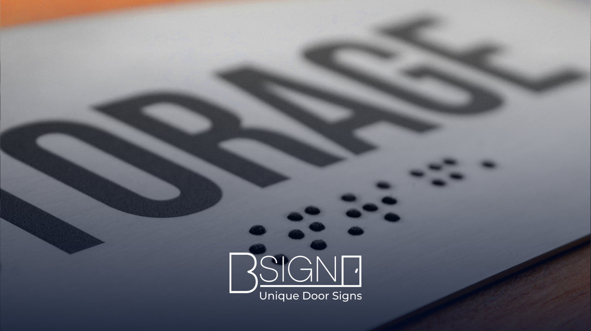 Tactile Braille signs: aesthetics that cares