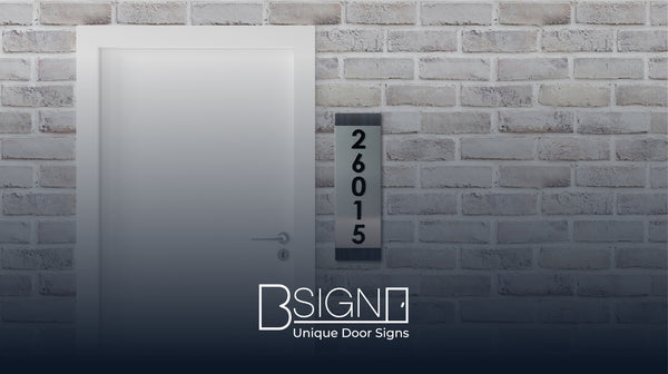 Signs with house numbers: tips to help you make the right choice