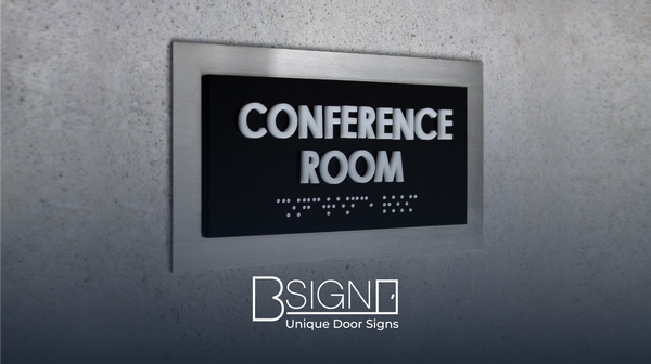 What is braille required for ADA compliant signage?