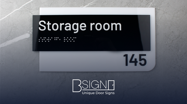 What signs are needed in the interior of a store or shopping center?