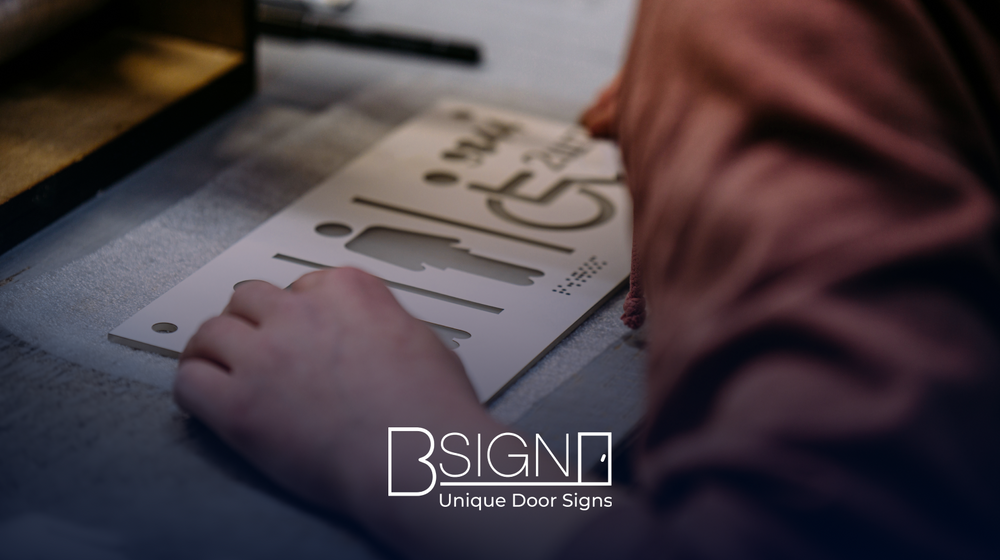 Image Sign Making Signage production in Bsign: stages of making signs | BSign Store