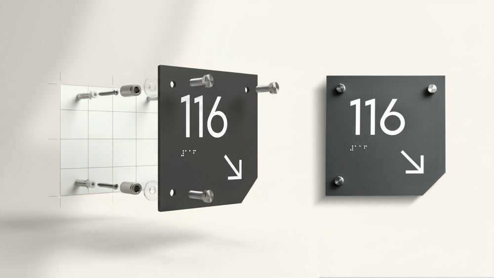 Sign Hidden Fixing Fixing and Mounting Options for Custom Signs | Bsign Help Center ...