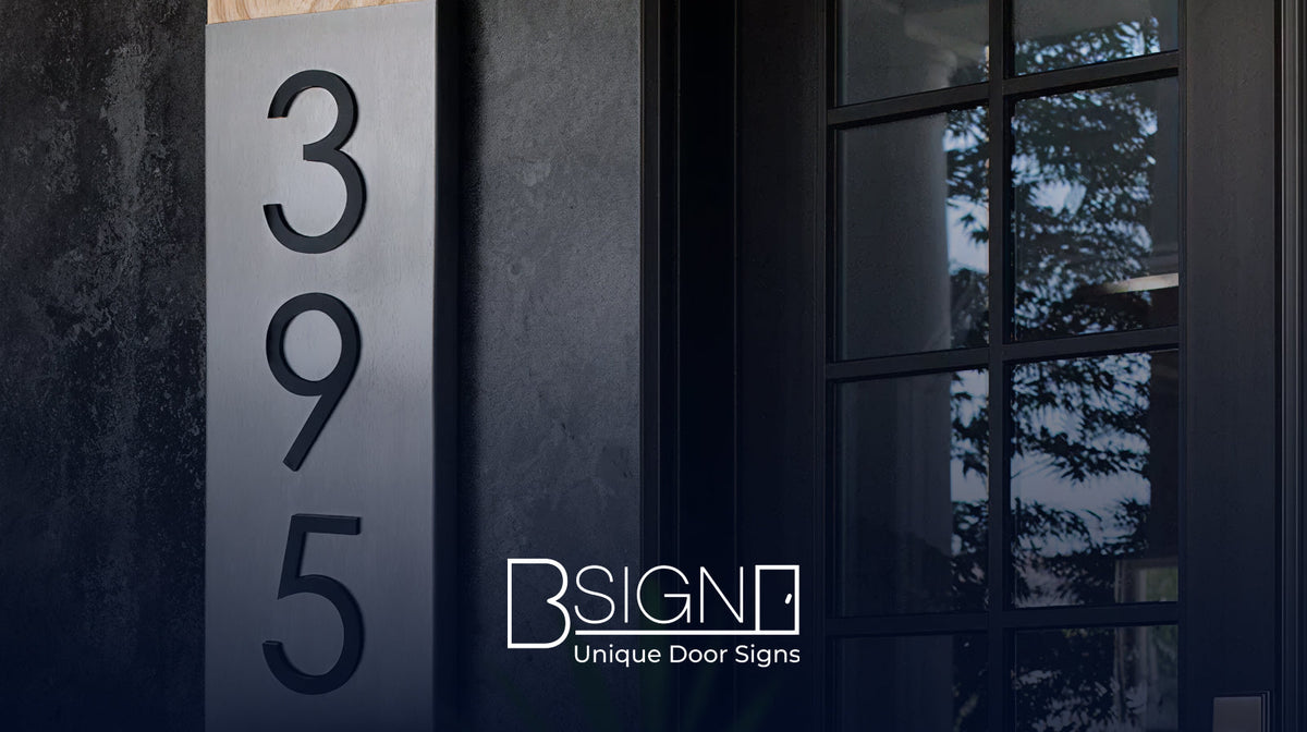 How to design apartment door signs in a modern style