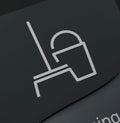 Information signs Fire Extinguisher Wall Sign — Double Acrylic Door Sign — "Gray Calm" Design - Photo #9