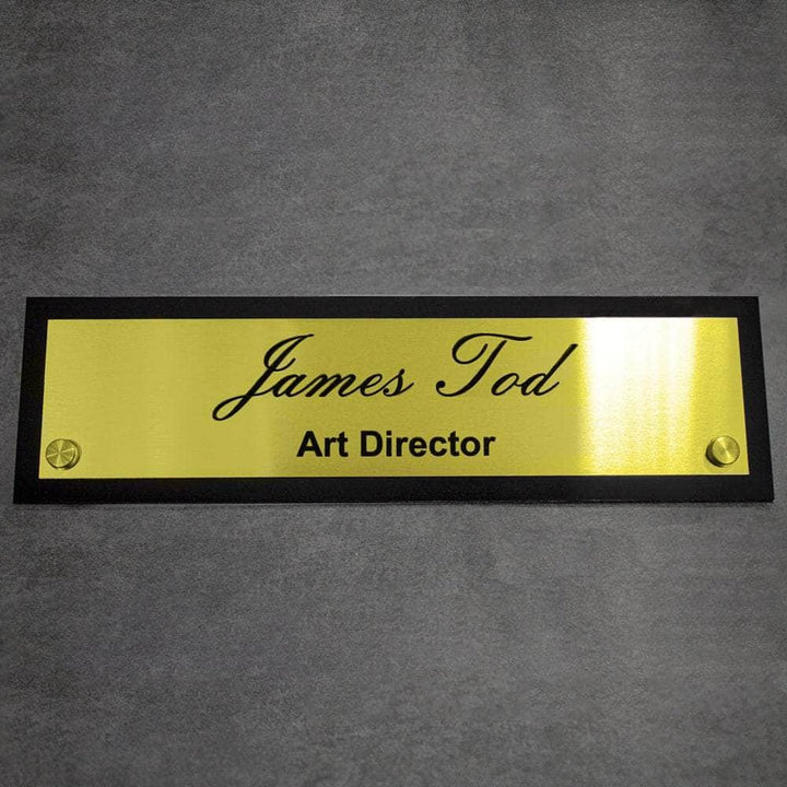 Information signs Tabletop Nameplate Sign Acrylic & Stainless steel