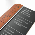 Directional Wayfinding Sign - Wooden Plate "Dragon" Design - Photo #4