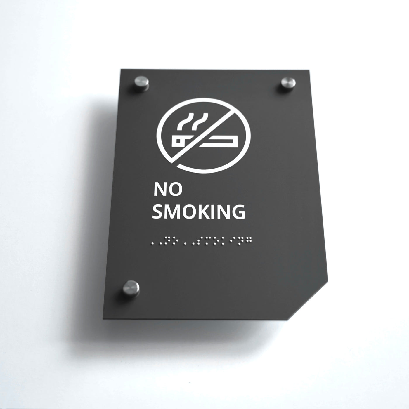 a no smoking sign on a white background